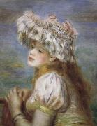 Pierre Renoir, Young Girl in a Lace Hat